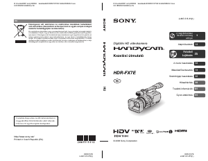 Használati útmutató Sony HDR-FX7E Videokamera