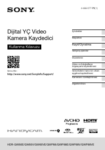 Kullanım kılavuzu Sony HDR-GW66E Kaydedici kamera