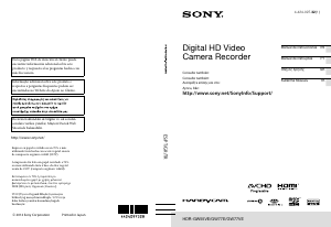 Εγχειρίδιο Sony HDR-GW77E Ψηφιακή βιντεοκάμερα