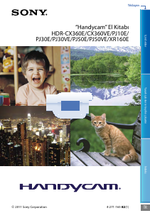 Kullanım kılavuzu Sony HDR-PJ50VE Kaydedici kamera