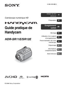 Használati útmutató Sony HDR-SR12E Videokamera