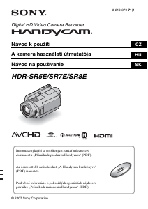 Használati útmutató Sony HDR-SR7E Videokamera