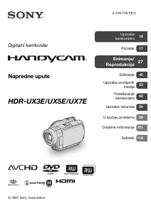 Priručnik Sony HDR-UX3E Videokamera