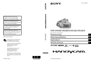 Brugsanvisning Sony HDR-XR500E Videokamera