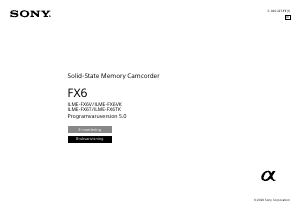 Bruksanvisning Sony ILME-FX6V Videokamera