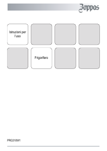 Manuale Zoppas PRG310W1 Frigorifero