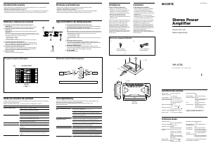 Manuale Sony XM-423SL Amplificatore auto