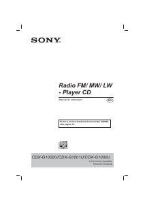 Manual Sony CDX-G1001U Player auto