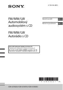 Manuál Sony CDX-G1301U Autorádio