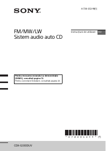 Manual Sony CDX-G3300UV Player auto