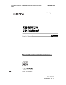 Használati útmutató Sony CDX-GT310 Autórádió
