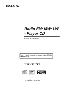 Manual Sony CDX-GT530UI Player auto