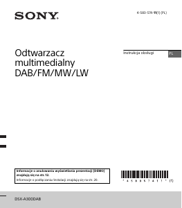Instrukcja Sony DSX-A300DAB Radio samochodowe