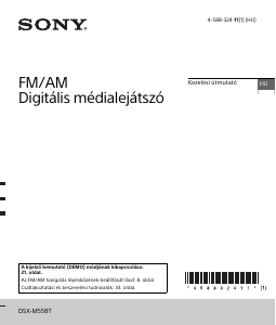 Használati útmutató Sony DSX-M55BT Autórádió