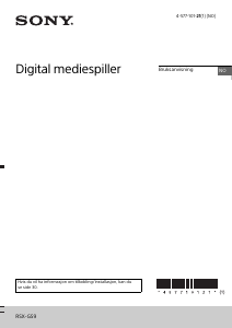 Bruksanvisning Sony RSX-GS9 Bilradio