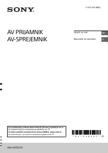 Priručnik Sony XAV-AX5550D Radioprijamnik za automobil