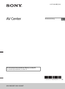Bruksanvisning Sony XAV-W650BT Bilradio