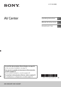Manuale Sony XAV-W650BT Autoradio