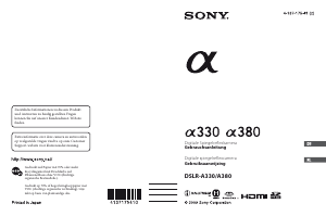 Bedienungsanleitung Sony Alpha DSLR-A330H Digitalkamera