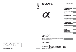 Használati útmutató Sony Alpha DSLR-A390L Digitális fényképezőgép
