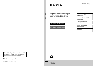 Használati útmutató Sony Alpha NEX-F3 Digitális fényképezőgép
