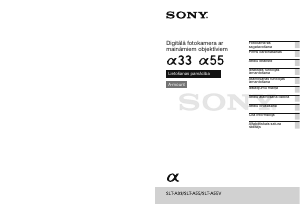 Rokasgrāmata Sony Alpha SLT-A55VL Digitālā kamera