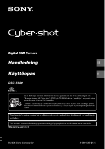 Bruksanvisning Sony Cyber-shot DSC-S500 Digitalkamera