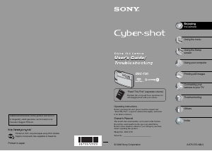 Manual Sony Cyber-shot DSC-T30 Digital Camera
