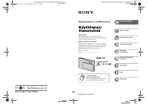 Käyttöohje Sony Cyber-shot DSC-T7 Digitaalikamera