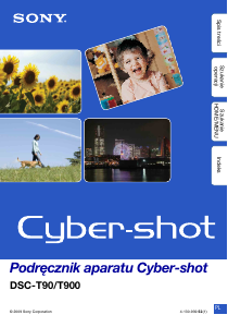 Instrukcja Sony Cyber-shot DSC-T90 Aparat cyfrowy