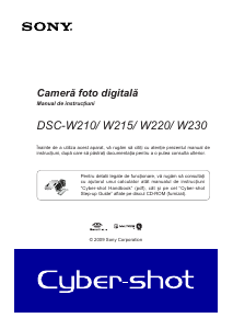 Manual Sony Cyber-shot DSC-W215 Cameră digitală