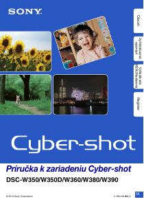 Návod Sony Cyber-shot DSC-W350D Digitálna kamera