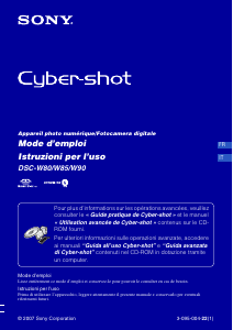 Manuale Sony Cyber-shot DSC-W80 Fotocamera digitale