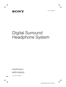 Käyttöohje Sony MDR-DS6500 Kuuloke