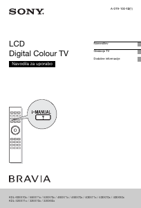 Priročnik Sony Bravia KDL-32EX713 LCD-televizor