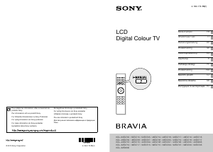 Bruksanvisning Sony Bravia KDL-40EX708 LCD TV