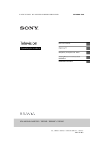 Manual Sony Bravia KDL-40R350C LCD Television