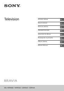 Manuál Sony Bravia KDL-40R450B LCD televize