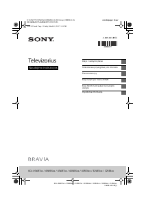 Vadovas Sony Bravia KDL-49WE750 Skystakristalis televizorius