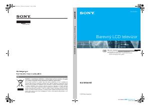 Manuál Sony Bravia KLV-W40A10E LCD televize