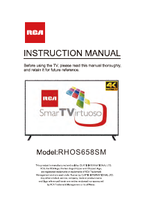 Handleiding RCA RHOS658SM LED televisie