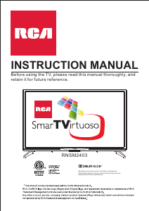 Handleiding RCA RNSM2403 LED televisie
