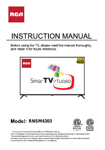 Mode d’emploi RCA RNSM4303 Téléviseur LED