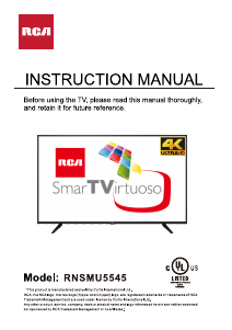 Mode d’emploi RCA RNSMU5545 Téléviseur LED