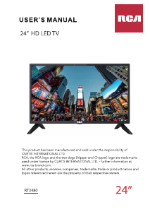Handleiding RCA RT2480 LED televisie