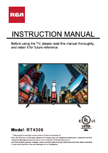 Handleiding RCA RT4306 LED televisie