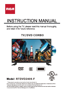 Handleiding RCA RTDVD2409-F LED televisie