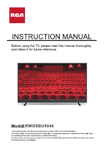 Handleiding RCA RWOSBU5048 LED televisie