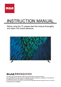 Handleiding RCA RWOSQU5550 LED televisie