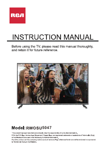 Handleiding RCA RWOSU5047 LED televisie